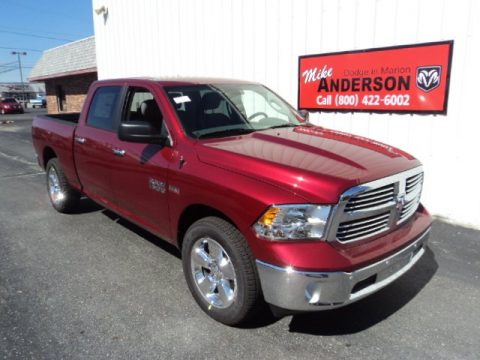 Deep Cherry Red Crystal Pearl Ram 1500 Big Horn Crew Cab 4x4.  Click to enlarge.