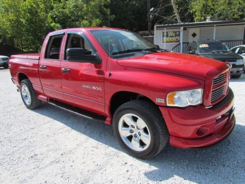 Flame Red Dodge Ram 1500 Laramie Quad Cab 4x4.  Click to enlarge.