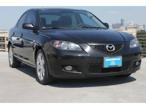 Black Mica Mazda MAZDA3 i Sport Sedan.  Click to enlarge.