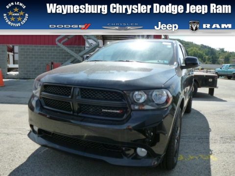 Brilliant Black Crystal Pearl Dodge Durango SXT Blacktop AWD.  Click to enlarge.