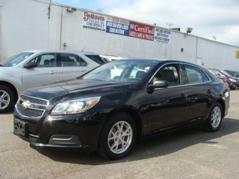 Black Chevrolet Malibu LS.  Click to enlarge.
