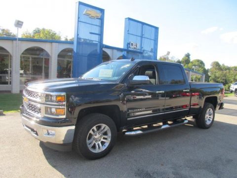 Black Chevrolet Silverado 1500 LTZ Crew Cab 4x4.  Click to enlarge.