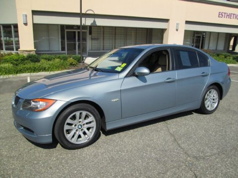 Quartz Blue Metallic BMW 3 Series 325xi Sedan.  Click to enlarge.