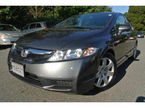 Urban Titanium Metallic Honda Civic LX Sedan.  Click to enlarge.