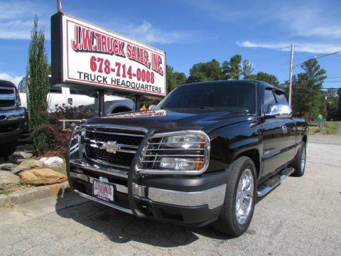 Black Chevrolet Silverado 1500 LS Extended Cab.  Click to enlarge.