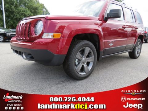 Deep Cherry Red Crystal Pearl Jeep Patriot Freedom Edition.  Click to enlarge.