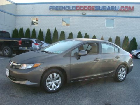 Urban Titanium Metallic Honda Civic LX Sedan.  Click to enlarge.