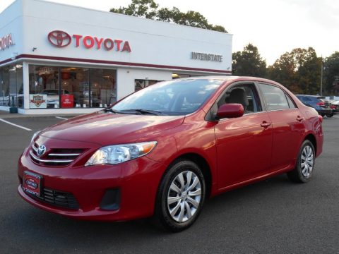 Barcelona Red Metallic Toyota Corolla LE.  Click to enlarge.