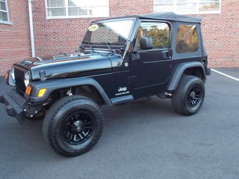 Black Jeep Wrangler SE 4x4.  Click to enlarge.