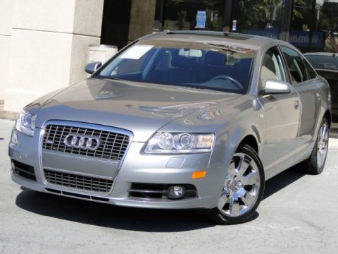 Light Silver Metallic Audi A6 3.2 quattro Sedan.  Click to enlarge.