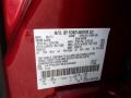 Ford Color Code RR Ruby Red Metallic #20