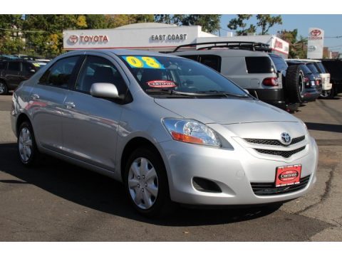 Silver Streak Mica Toyota Yaris Sedan.  Click to enlarge.