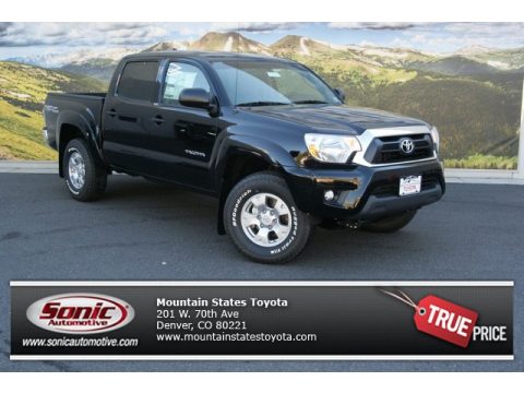 Black Toyota Tacoma V6 TRD Double Cab 4x4.  Click to enlarge.
