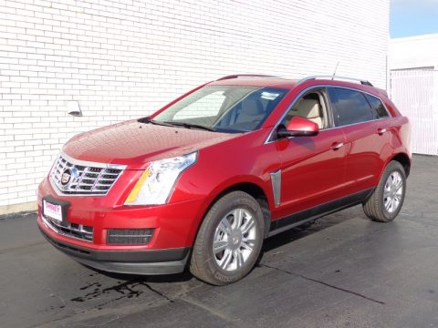 Crystal Red Tintcoat Cadillac SRX Luxury.  Click to enlarge.