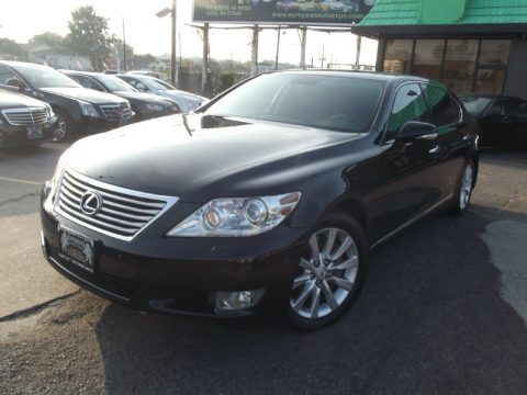 Obsidian Black Lexus LS 460 L AWD.  Click to enlarge.