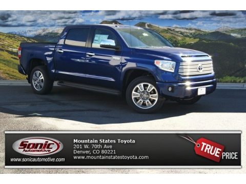 Blue Ribbon Metallic Toyota Tundra Platinum Crewmax 4x4.  Click to enlarge.