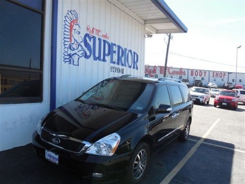 Midnight Black Kia Sedona EX.  Click to enlarge.
