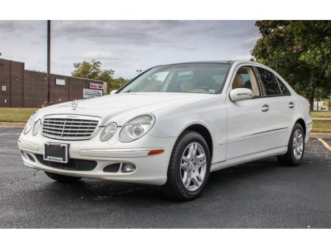Alabaster White Mercedes-Benz E 320 Sedan.  Click to enlarge.