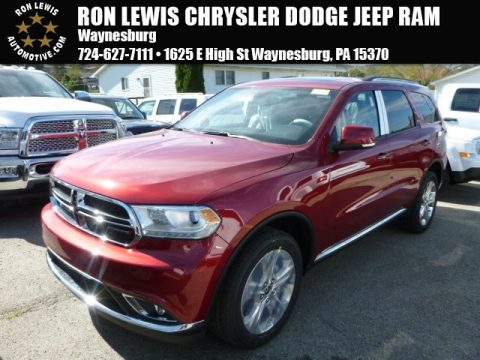 Deep Cherry Red Crystal Pearl Dodge Durango Limited AWD.  Click to enlarge.