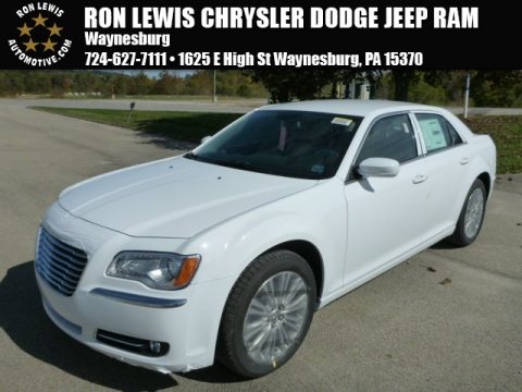 Bright White Chrysler 300 AWD.  Click to enlarge.