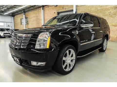 Black Ice Metallic Cadillac Escalade ESV Premium AWD.  Click to enlarge.