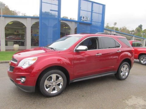 Crystal Red Tintcoat Chevrolet Equinox LT AWD.  Click to enlarge.