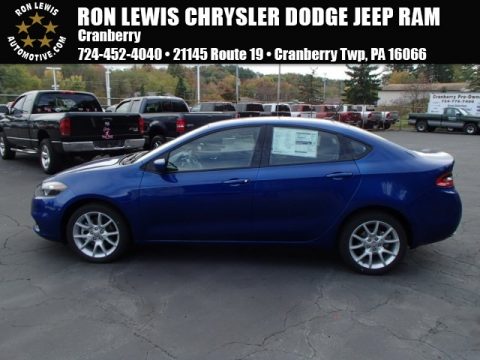 Blue Streak Pearl Coat Dodge Dart SXT.  Click to enlarge.