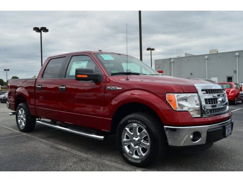 Ruby Red Metallic Ford F150 XLT SuperCrew.  Click to enlarge.