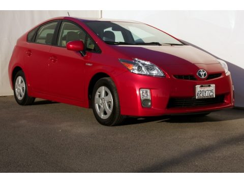 Barcelona Red Metallic Toyota Prius Hybrid IV.  Click to enlarge.