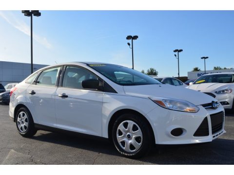 Oxford White Ford Focus S Sedan.  Click to enlarge.