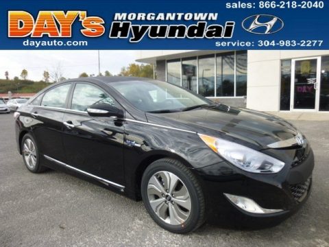 Black Onyx Pearl Hyundai Sonata Hybrid Limited.  Click to enlarge.