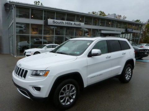 Bright White Jeep Grand Cherokee Limited 4x4.  Click to enlarge.