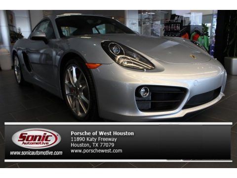 Rhodium Silver Metallic Porsche Cayman S.  Click to enlarge.