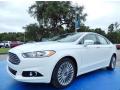 Front 3/4 View of 2014 Ford Fusion Titanium #1