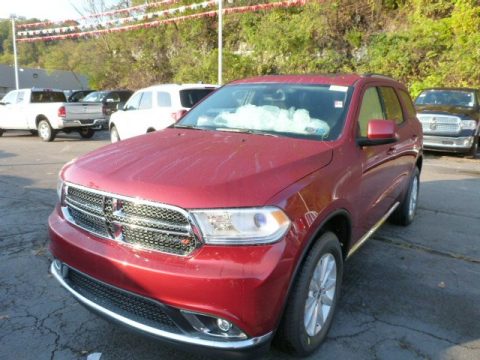 Deep Cherry Red Crystal Pearl Dodge Durango SXT AWD.  Click to enlarge.