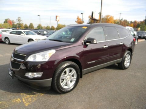 Dark Cherry Metallic Chevrolet Traverse LT AWD.  Click to enlarge.