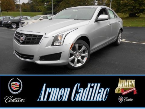Radiant Silver Metallic Cadillac ATS 2.0L Turbo AWD.  Click to enlarge.