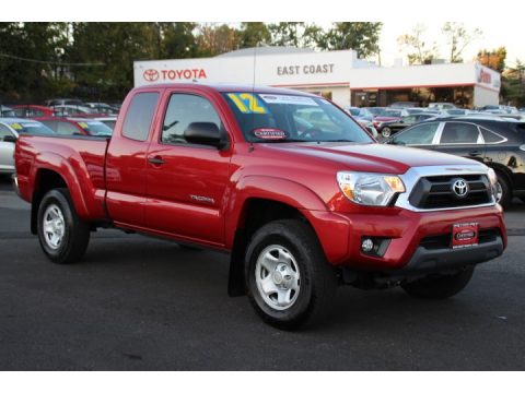 Barcelona Red Metallic Toyota Tacoma V6 Access Cab 4x4. Click to enlarge. Barcelona Red Metallic Toyota Tacoma V6 Access Cab 4x4. Click to enlarge.
