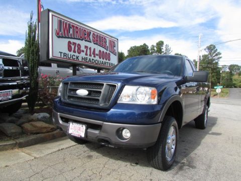 Dark Blue Pearl Metallic Ford F150 FX4 Regular Cab 4x4.  Click to enlarge.