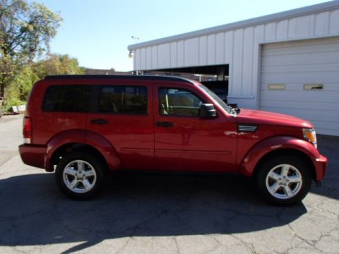 Inferno Red Crystal Pearl Dodge Nitro SXT 4x4.  Click to enlarge.