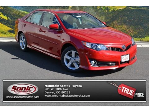 Barcelona Red Metallic Toyota Camry SE.  Click to enlarge.