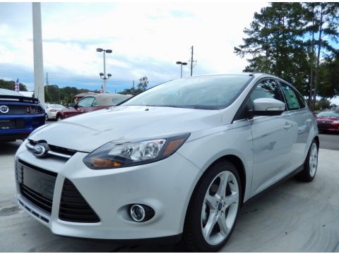 Ingot Silver Ford Focus Titanium Hatchback.  Click to enlarge.