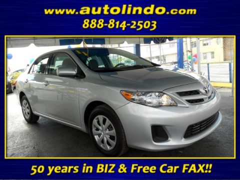 Classic Silver Metallic Toyota Corolla LE.  Click to enlarge.