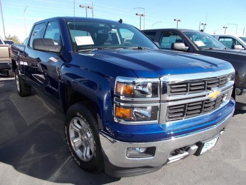 Blue Topaz Metallic Chevrolet Silverado 1500 LT Z71 Crew Cab 4x4.  Click to enlarge.