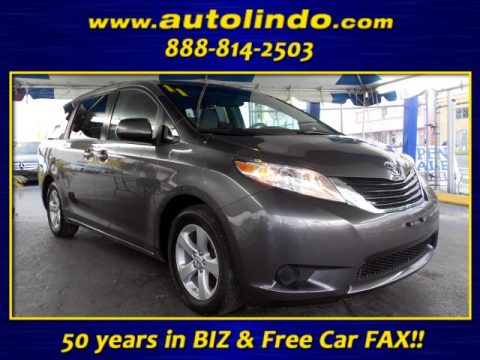 Predawn Gray Mica Toyota Sienna LE.  Click to enlarge.