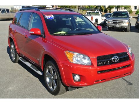 Barcelona Red Metallic Toyota RAV4 Sport.  Click to enlarge.