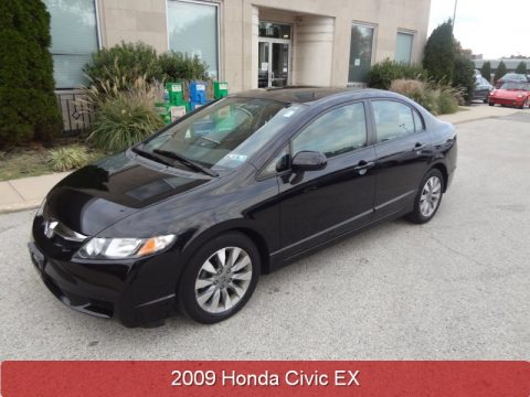 Crystal Black Pearl Honda Civic EX Sedan. Click to enlarge. Crystal Black Pearl Honda Civic EX Sedan. Click to enlarge.