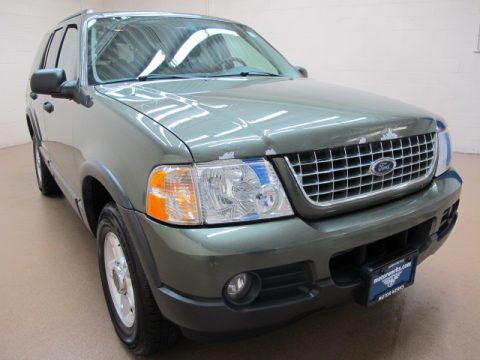 Aspen Green Metallic Ford Explorer XLT 4x4.  Click to enlarge.