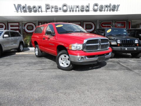 Flame Red Dodge Ram 1500 SLT Regular Cab 4x4.  Click to enlarge.
