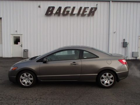 Galaxy Gray Metallic Honda Civic LX Coupe.  Click to enlarge.